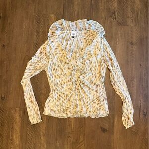 CAbi Multicolor Patterned Blouse